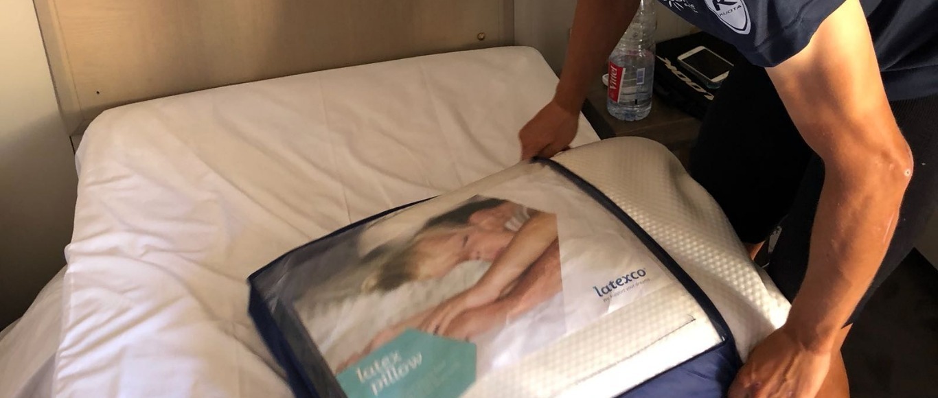 Cofidis Solutions Crédits chooses Latexco pillows during the Tour de France