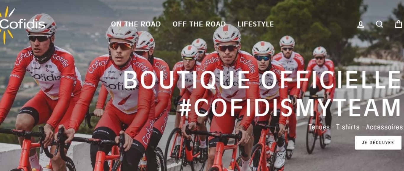 Lancement de la boutique en ligne Team Cofidis