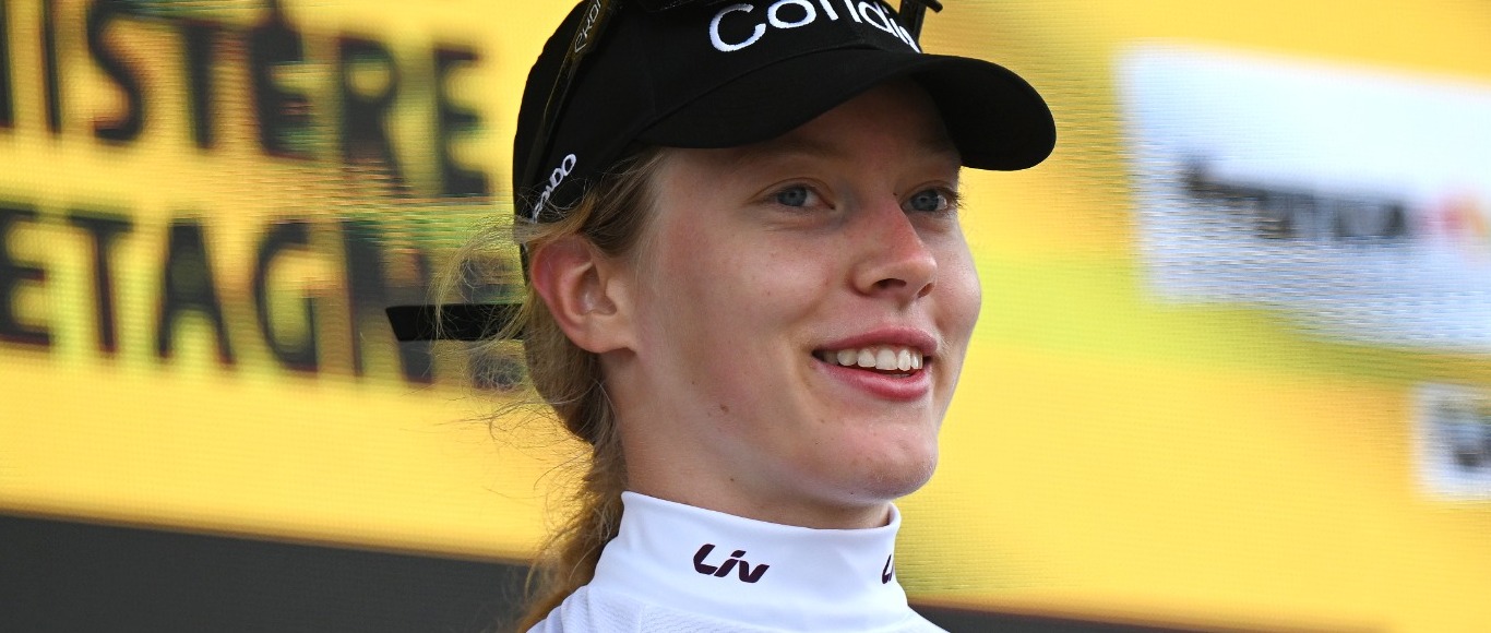 Tour de France Femmes – Étape 2 Julie Bego, les joies de la vie en blanc